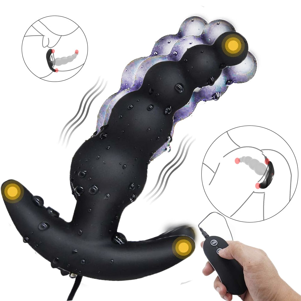 Anal Plug Vibrator - Erotic 10 Frequency Vibrating Prostate Massager - My Tiny Hole