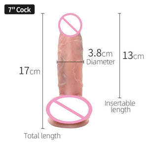 Realistic Suction Cup Dildo - My Tiny Hole