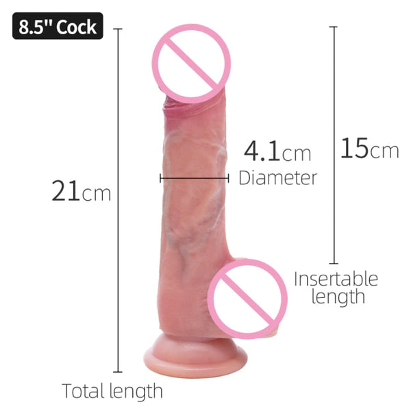 Realistic Suction Cup Dildo - My Tiny Hole