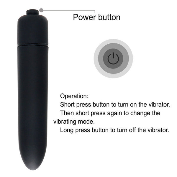 10 Speed Bullet Vibrator - My Tiny Hole