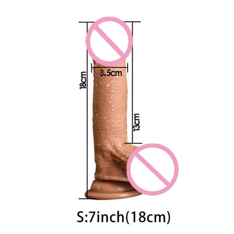 Big Realistic Dildo with Suction Cup - My Tiny Hole