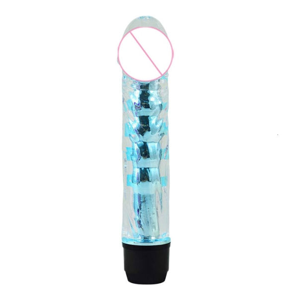 Vibrator G-Spot Powerful Jelly Dildo Vibrating Massager - My Tiny Hole