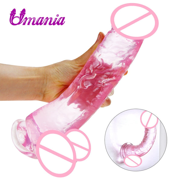 Soft Jelly Realistic Penis Strong with Suction Cup - My Tiny Hole