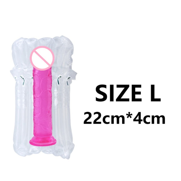 Soft Jelly Dildo Suction Cup - My Tiny Hole