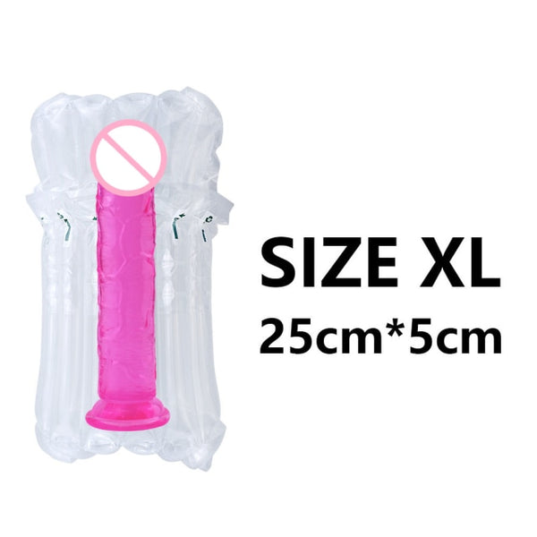 Soft Jelly Dildo Suction Cup - My Tiny Hole