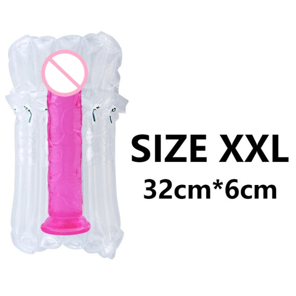 Soft Jelly Dildo Suction Cup - My Tiny Hole