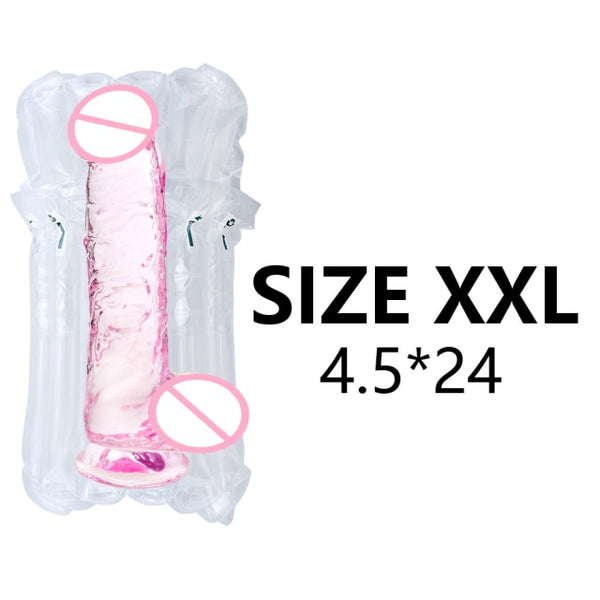 Soft Jelly Realistic Penis Strong with Suction Cup - My Tiny Hole