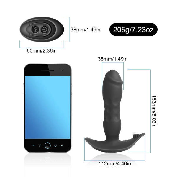 Electronic Anal Vibrator with Remote - My Tiny Hole