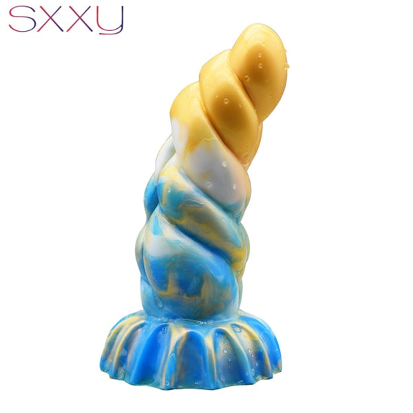 Fantasy Beaded Anal Toys with Suction Cup - My Tiny Hole