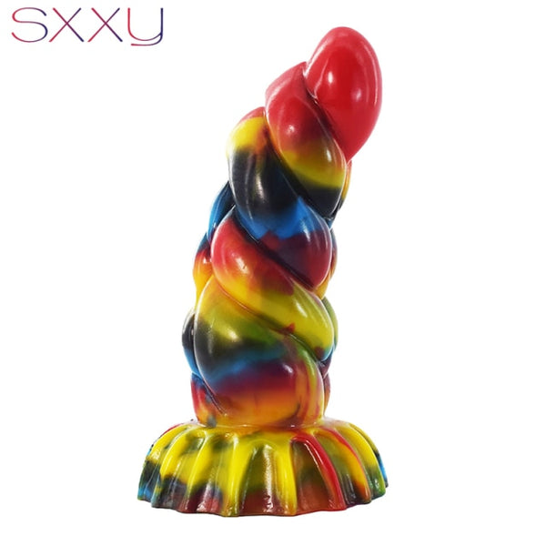 Fantasy Beaded Anal Toys with Suction Cup - My Tiny Hole