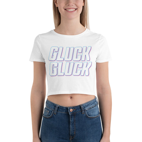 Gluck Gluck Women’s Crop Tee - My Tiny Hole