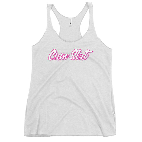 Cum Slut Women's Racerback Tank - My Tiny Hole