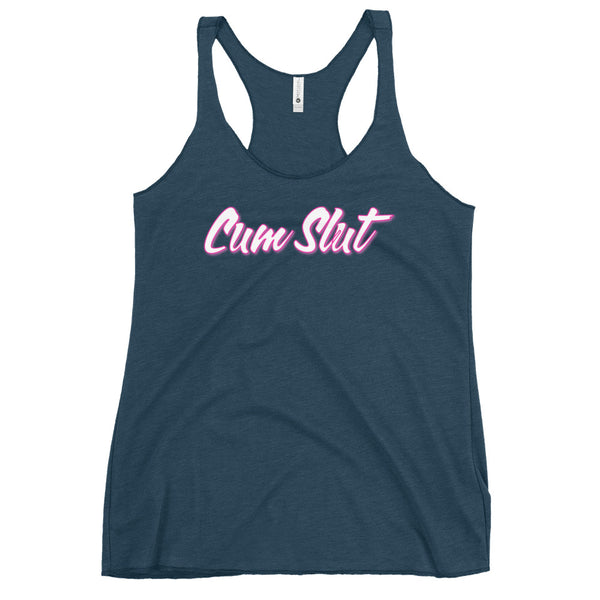 Cum Slut Women's Racerback Tank - My Tiny Hole