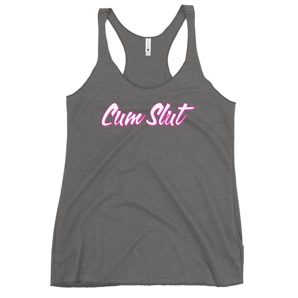 Cum Slut Women's Racerback Tank - My Tiny Hole